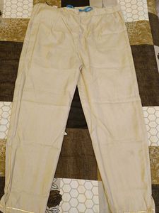 Elegant Beige Palazzo Pants