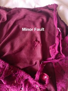 Maroon Sequin Crop Top
