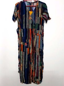 Bohemian Print Midi Dress