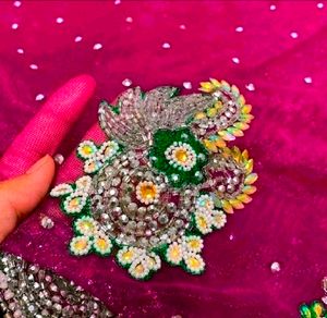 Set Of 3Purple Heavywork Partywear SareeBlouse💐💕