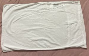 2 White Medium Size Pillow Cover