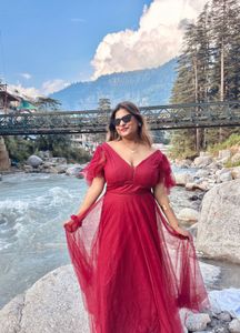 Stunning Red Tulle Gown