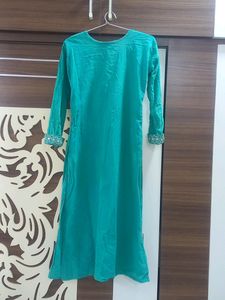 Sale Today Pista Gota Work Long Kurti