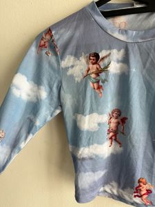 Blue Angels Printed Crop Top