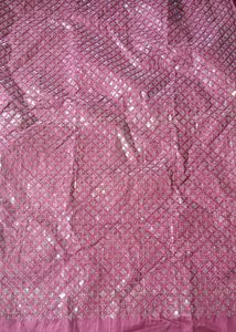 Beautiful Pink Saree with Embellished Border