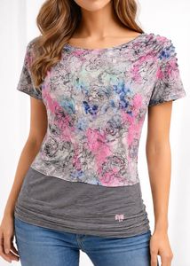 Madame Floral Print Off-Shoulder Top