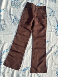 Brown Corduroy Flared Pants