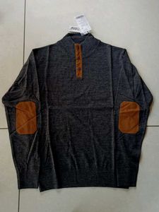 Men's Grey Turtleneck Sweater