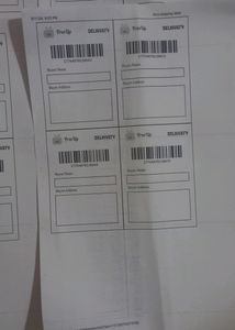 20 New Shipping lebal