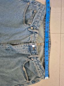 Blue stone Washed Wide Leg Jeans ( Vintage shade )