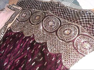 Beautiful Bridel Elegant Velvet Lehenga Choli Set