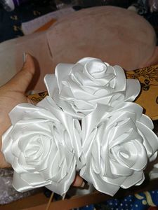 Satin Flower Bouquet |6 pieces |red Roses