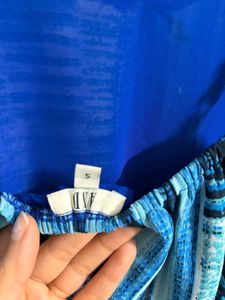Blue Patterned Sun Dress