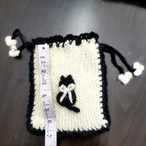 Handmade Cat Drawstring Pouch 🆕😺