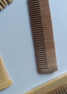 Set of 4 Wooden Neem-Style Hair Combs