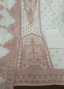 elegant jaamdani cotton weaving suit