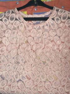 Sheer Lace Long Sleeve Top