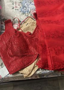 Red saree for festive season