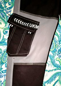 Stylish Black &amp; Gray Cargo Pants
