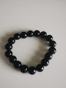 Elegant Black Beaded Bracelet