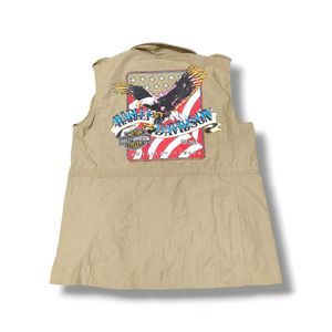 Reworked Utility Vest with Harley-Davidson Graphic