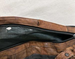 Patchwork Leather Hobo Bag