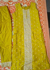 Yellow Kurta Set with Pants