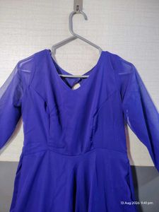 Elegant Royal Blue Maxi Gown