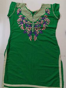 Beautiful Green XL Kurta Set with Dupatta