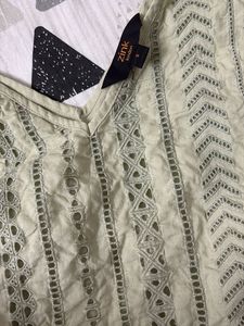 Chic Embroidered Kurti Top