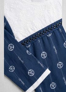 Stylish Blue Printed Kurta Tunic