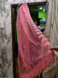 Elegant Pink Embroidered Lehenga Choli