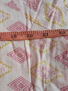 44 Size Butterfly Pink Geometric Print Top