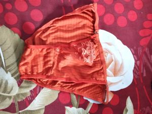 Orange Striped Briefs