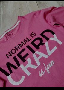 Pink Graphic Long Sleeve Top