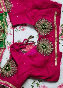 Embroidered Lehenga Choli Skirt Saree