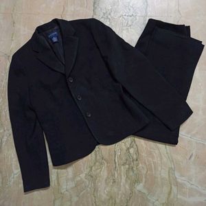 Black Crepe Georgette Western Suit Set