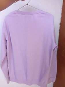 Cute Lilac Graphic Sweatshirt