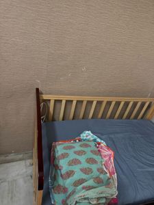 Baby Crib with Mattress and Bedding