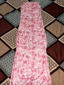 Floral Ruched Bodycon Dress