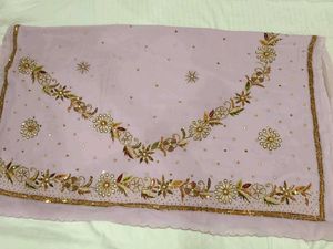 Embroidered Silk saree