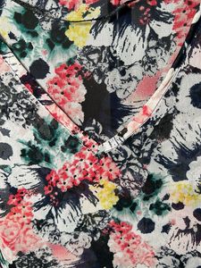 Floral Print Sheer Top