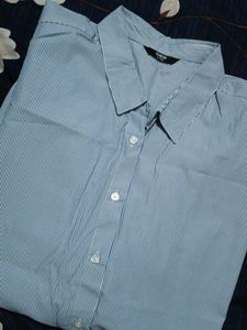 Oversized Classic Blue striped shirt