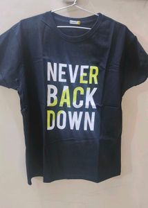 Black Printed Tshirt