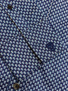 Slim Flit Skull Monogram Shirt