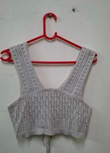 Crochet Knit Vest Top