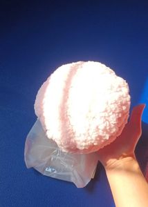 Fluffy Pink Soft Girl Body Powder Puff