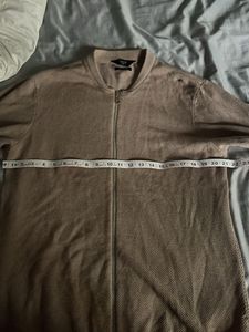 Zip-Up Knit Jacket