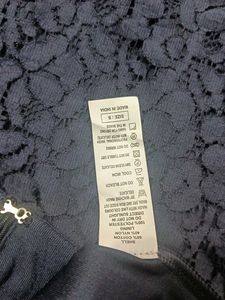 Elegant Navy Lace pencil Skirt