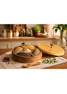 Wooden Masala Box for Kitchen